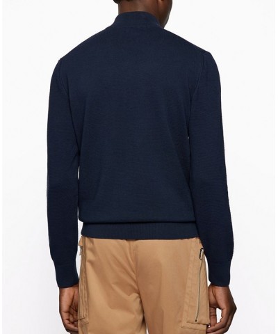 BOSS Men's Regular-Fit Sweater Blue $49.05 Sweaters