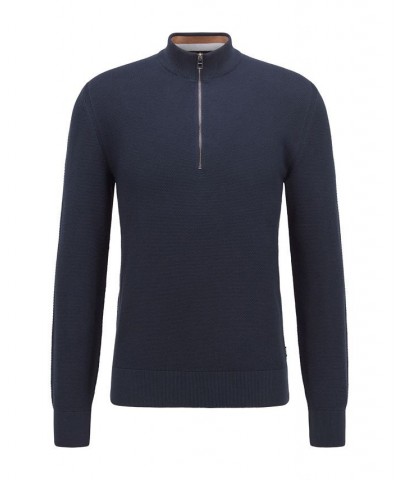 BOSS Men's Regular-Fit Sweater Blue $49.05 Sweaters