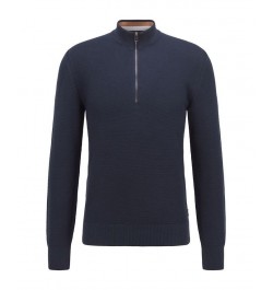 BOSS Men's Regular-Fit Sweater Blue $49.05 Sweaters