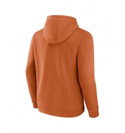 Men's Branded Burnt Orange Texas Longhorns Arch and Logo Tackle Twill Pullover Hoodie $24.00 Sweatshirt