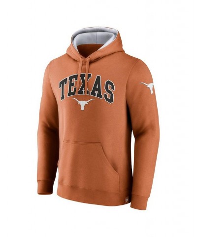 Men's Branded Burnt Orange Texas Longhorns Arch and Logo Tackle Twill Pullover Hoodie $24.00 Sweatshirt