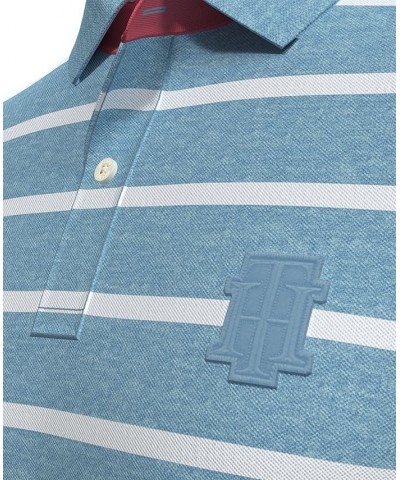 Men's Classic Fit Striped Short-Sleeve Ivy Polo Shirt PD04 $25.33 Polo Shirts