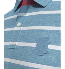 Men's Classic Fit Striped Short-Sleeve Ivy Polo Shirt PD04 $25.33 Polo Shirts