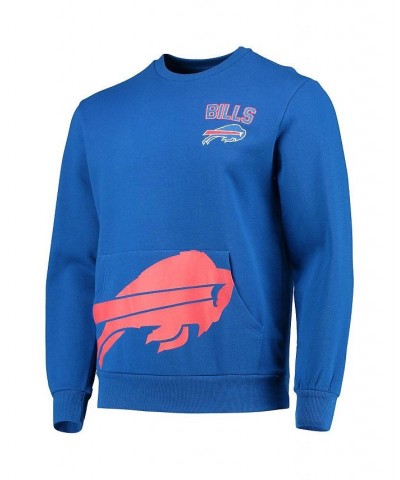 Men's Royal Buffalo Bills Pocket Pullover Sweater $34.21 Sweaters