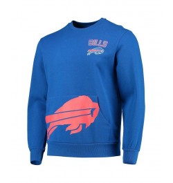 Men's Royal Buffalo Bills Pocket Pullover Sweater $34.21 Sweaters