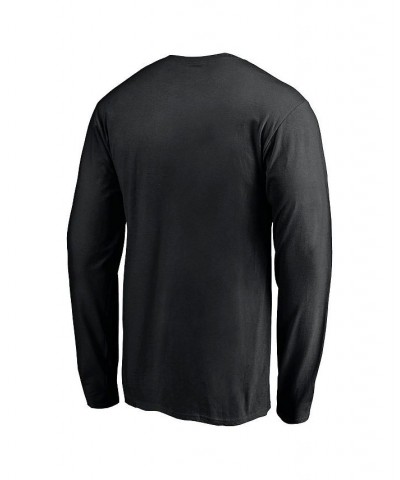 Men's Branded Black Los Angeles Rams 2021 NFC Champions Iconic Slant Long Sleeve T-shirt $16.20 T-Shirts