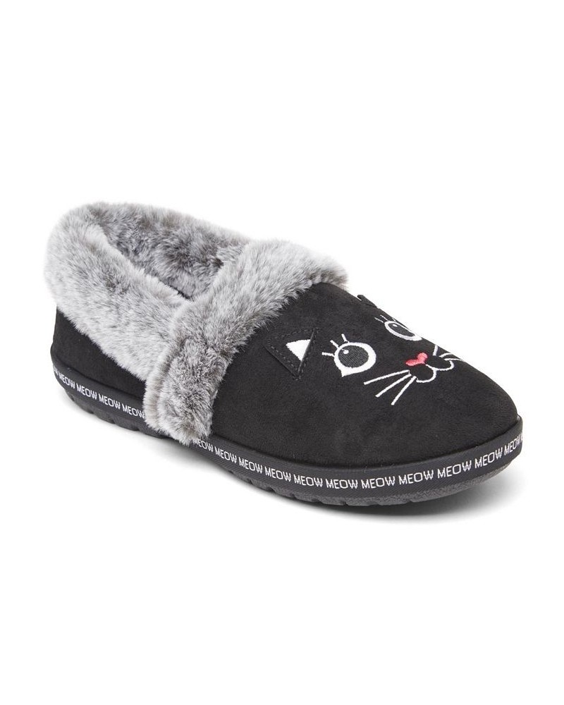 Women's BOBS for Cats Too Cozy Meow Pajamas Slipper Shoes Black $22.80 Shoes