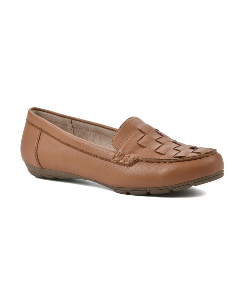 Women's Giver Moc Comfort Loafer Tan, Tumbled, Smooth $28.98 Shoes