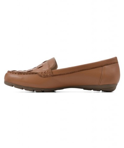 Women's Giver Moc Comfort Loafer Tan, Tumbled, Smooth $28.98 Shoes