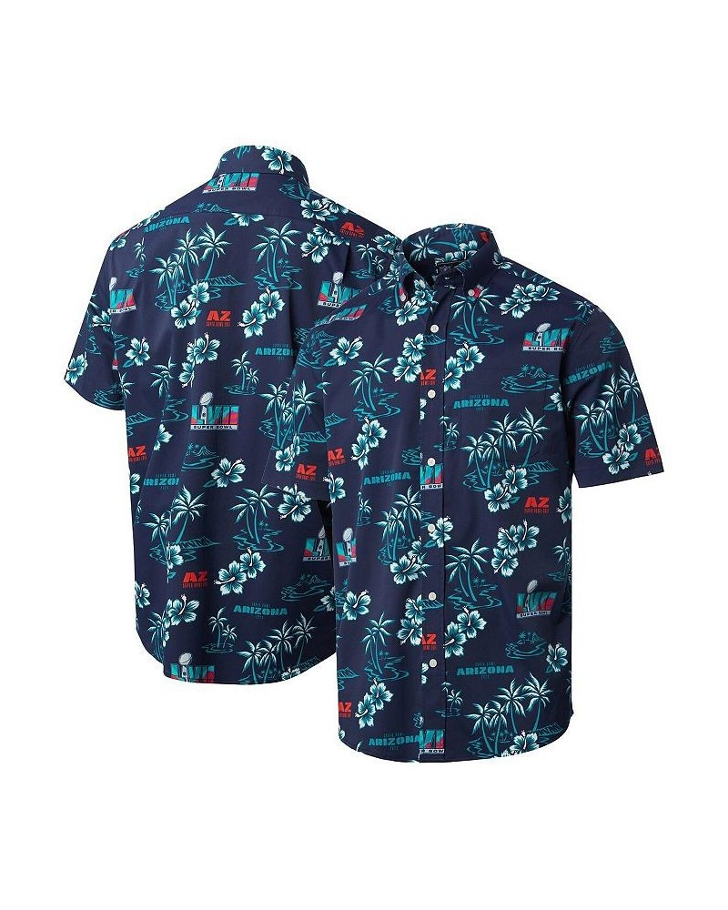 Men's Navy Super Bowl LVII Button-Down Shirt $40.30 Shirts