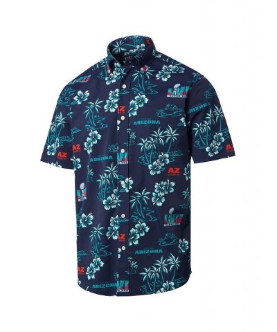 Men's Navy Super Bowl LVII Button-Down Shirt $40.30 Shirts