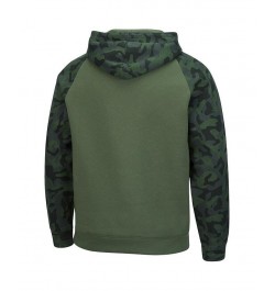 Men's Olive, Camo Indiana Hoosiers OHT Military-Inspired Appreciation Raglan Pullover Hoodie $41.24 Sweatshirt