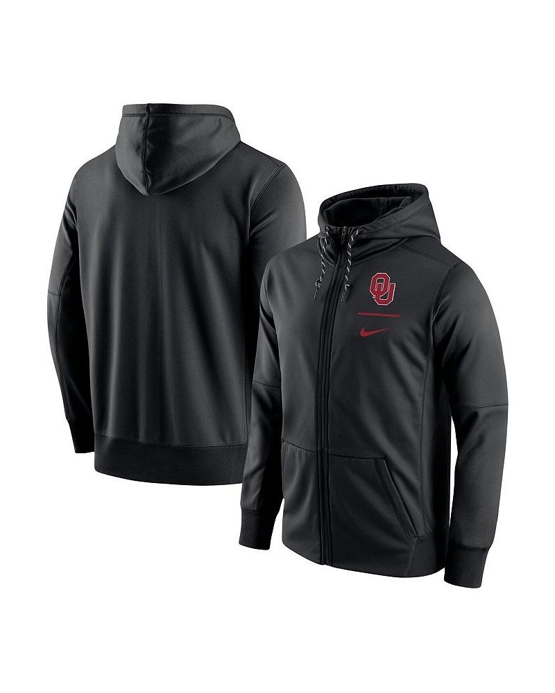 Men's Black Oklahoma Sooners Logo Stack Performance Full-Zip Hoodie $36.90 Sweatshirt