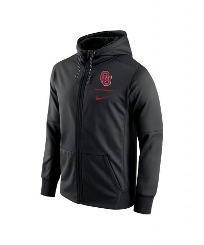 Men's Black Oklahoma Sooners Logo Stack Performance Full-Zip Hoodie $36.90 Sweatshirt