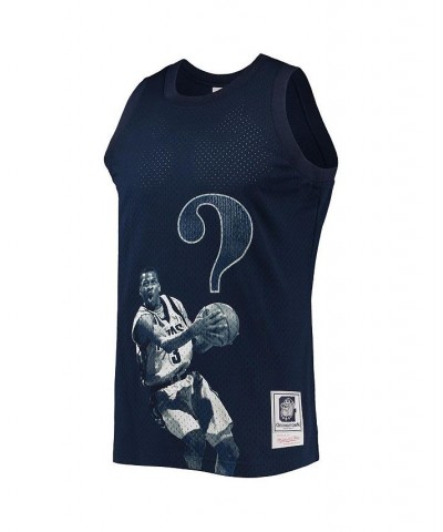 Men's Allen Iverson Navy Georgetown Hoyas The Answer Replica Jersey $55.20 Jersey