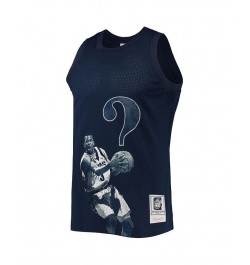 Men's Allen Iverson Navy Georgetown Hoyas The Answer Replica Jersey $55.20 Jersey