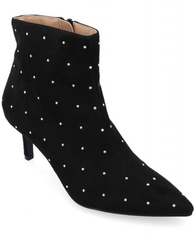 Women's Rossia Studded Bootie Black $62.40 Shoes