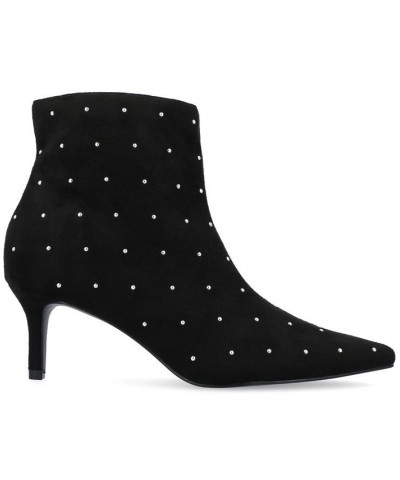 Women's Rossia Studded Bootie Black $62.40 Shoes