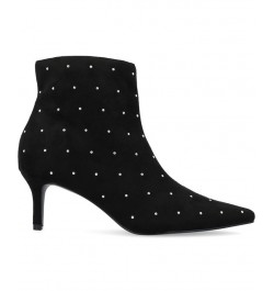 Women's Rossia Studded Bootie Black $62.40 Shoes