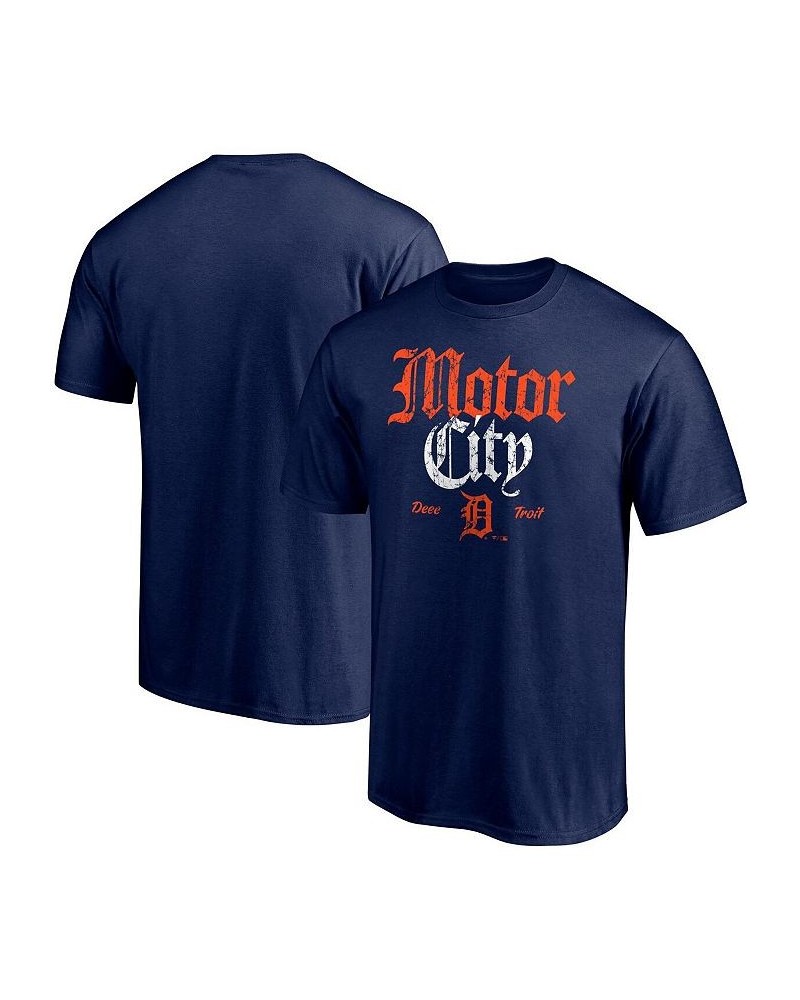 Men's Branded Navy Detroit Tigers Hometown Logo T-shirt $22.79 T-Shirts