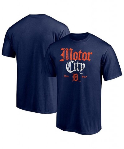 Men's Branded Navy Detroit Tigers Hometown Logo T-shirt $22.79 T-Shirts