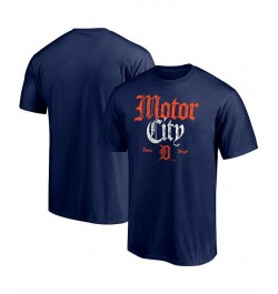 Men's Branded Navy Detroit Tigers Hometown Logo T-shirt $22.79 T-Shirts