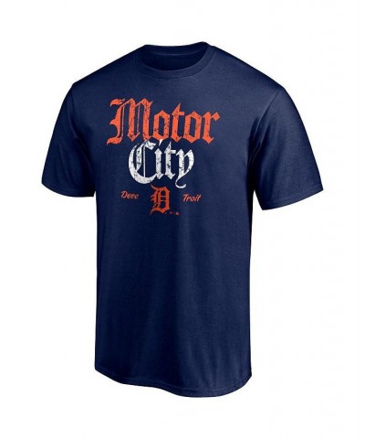 Men's Branded Navy Detroit Tigers Hometown Logo T-shirt $22.79 T-Shirts