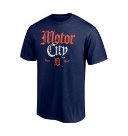 Men's Branded Navy Detroit Tigers Hometown Logo T-shirt $22.79 T-Shirts