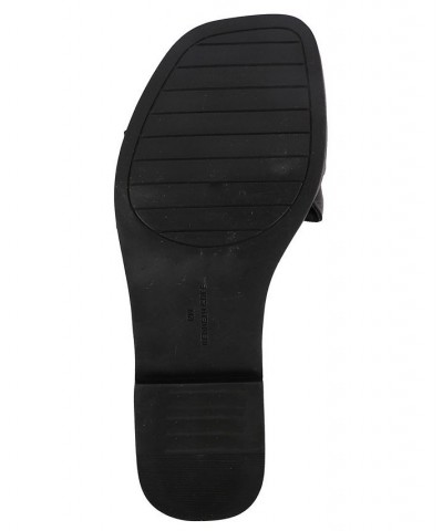 Women's Faye Flat Sandals Black $49.50 Shoes