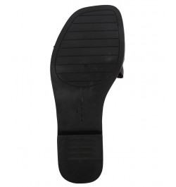 Women's Faye Flat Sandals Black $49.50 Shoes