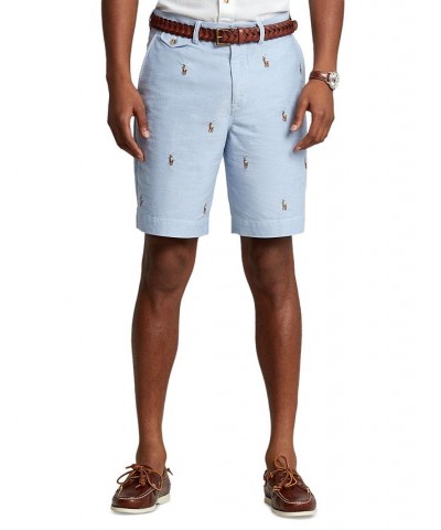 Men's 9-1/4-Inch Classic-Fit Chino Shorts Blue $51.25 Shorts