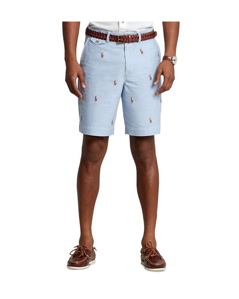 Men's 9-1/4-Inch Classic-Fit Chino Shorts Blue $51.25 Shorts