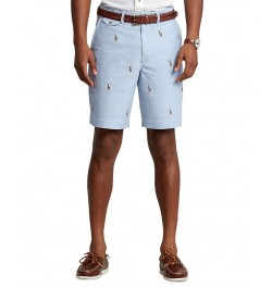 Men's 9-1/4-Inch Classic-Fit Chino Shorts Blue $51.25 Shorts