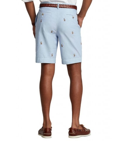 Men's 9-1/4-Inch Classic-Fit Chino Shorts Blue $51.25 Shorts