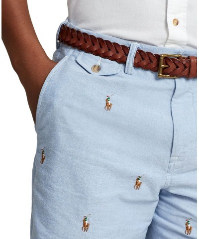 Men's 9-1/4-Inch Classic-Fit Chino Shorts Blue $51.25 Shorts