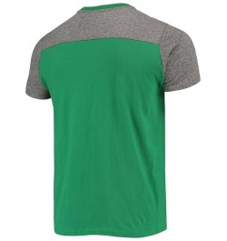 Men's Kelly Green, Heathered Gray Philadelphia Eagles Gridiron Classics Field Goal Slub T-shirt $24.20 T-Shirts