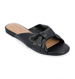 Women's Zetia Knotted Sandals Black $30.10 Shoes