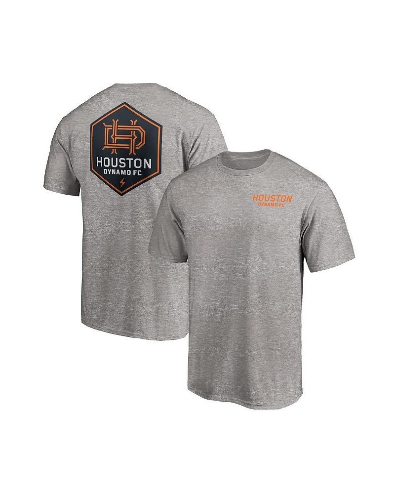 Men's Branded Heather Gray Houston Dynamo T-shirt $22.25 T-Shirts