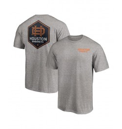 Men's Branded Heather Gray Houston Dynamo T-shirt $22.25 T-Shirts