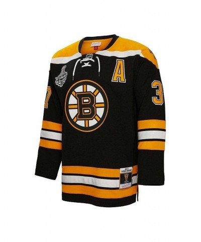 Men's Patrice Bergeron Black Boston Bruins 2010 Blue Line Player Jersey $73.50 Jersey