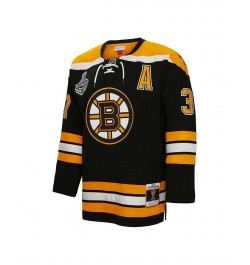 Men's Patrice Bergeron Black Boston Bruins 2010 Blue Line Player Jersey $73.50 Jersey