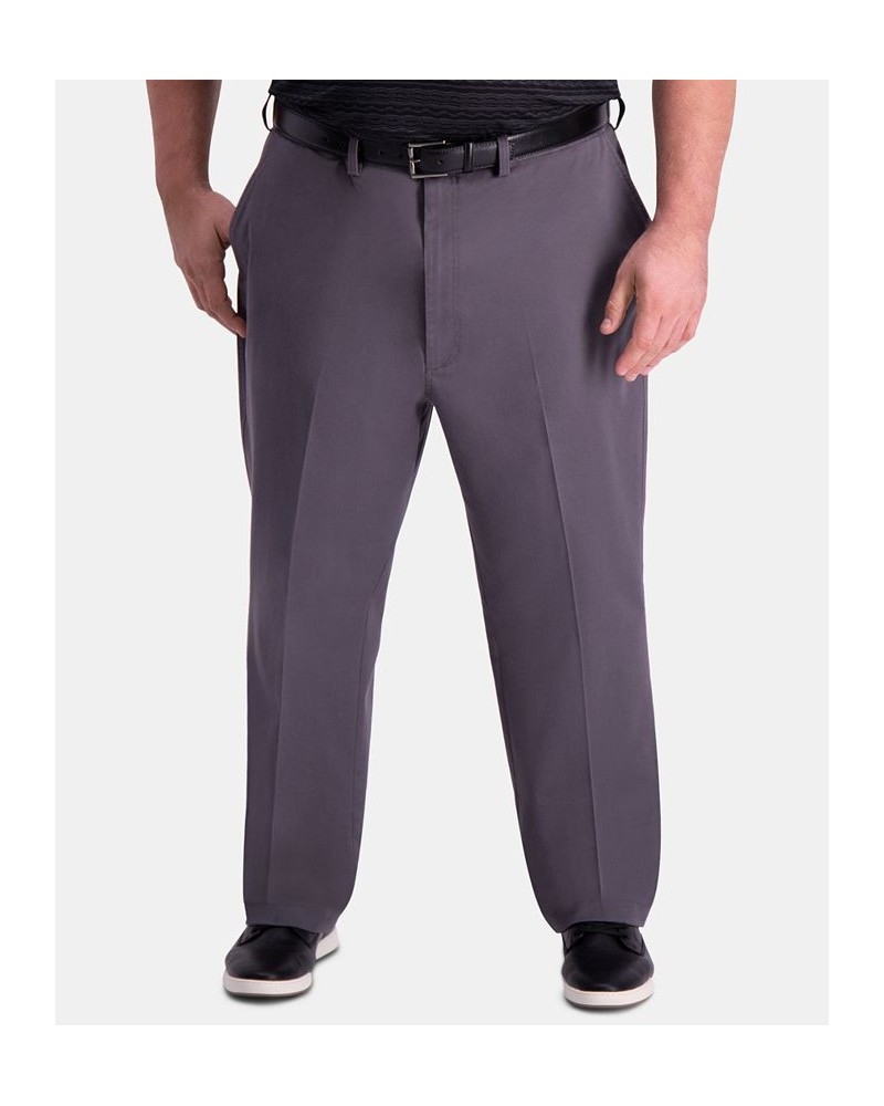 Men's Big & Tall Classic-Fit Khaki Pants Charcoal $22.00 Pants