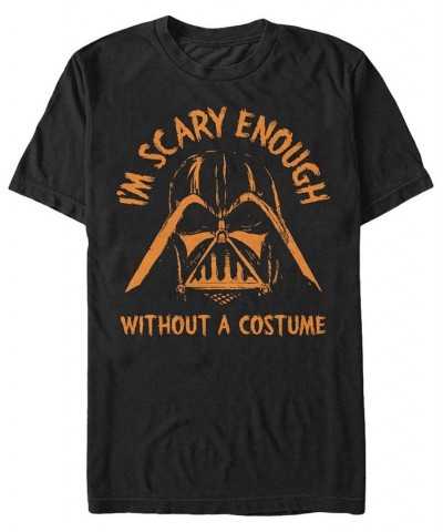 Star Wars Men's Darth Vader Scary without A Halloween Costume Short Sleeve T-Shirt Black $16.10 T-Shirts