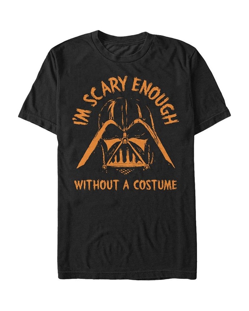 Star Wars Men's Darth Vader Scary without A Halloween Costume Short Sleeve T-Shirt Black $16.10 T-Shirts