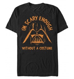 Star Wars Men's Darth Vader Scary without A Halloween Costume Short Sleeve T-Shirt Black $16.10 T-Shirts