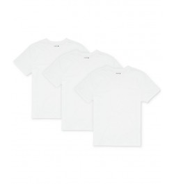 Men's Essential Cotton V-Neck Lounge Regular Fit Undershirts Set, 3-Piece White $28.35 Undershirt