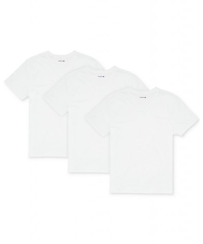 Men's Essential Cotton V-Neck Lounge Regular Fit Undershirts Set, 3-Piece White $28.35 Undershirt