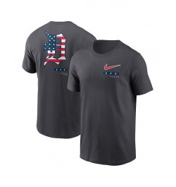 Men's Anthracite Detroit Tigers Americana T-shirt $28.49 T-Shirts