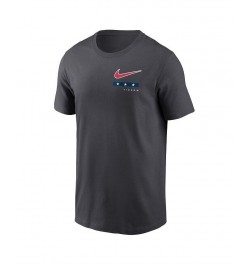 Men's Anthracite Detroit Tigers Americana T-shirt $28.49 T-Shirts