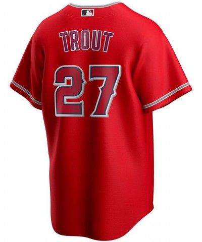 Men's Mike Trout Red Los Angeles Angels Alternate Replica Player Name Jersey $56.55 Jersey